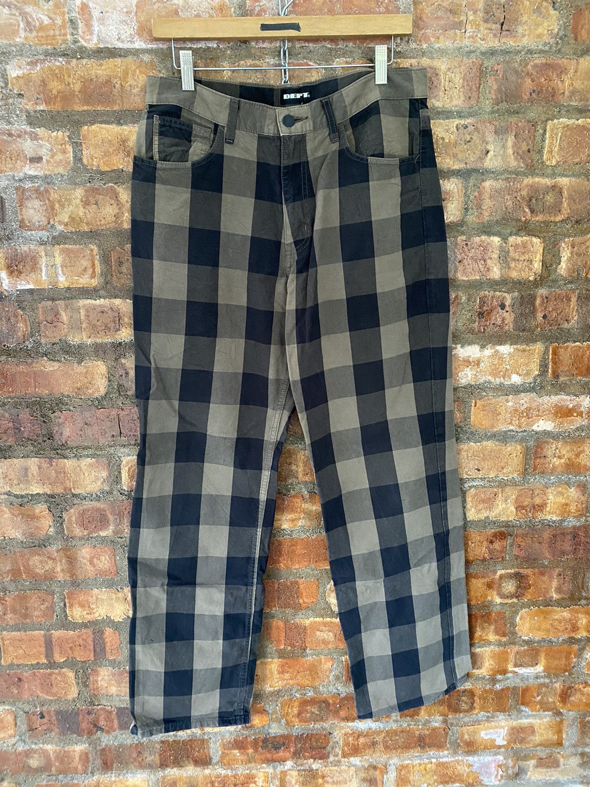 Tornado Mart Vtg DEPT JAPAN checked pants Size US 32 / EU 48 - 3 Thumbnail