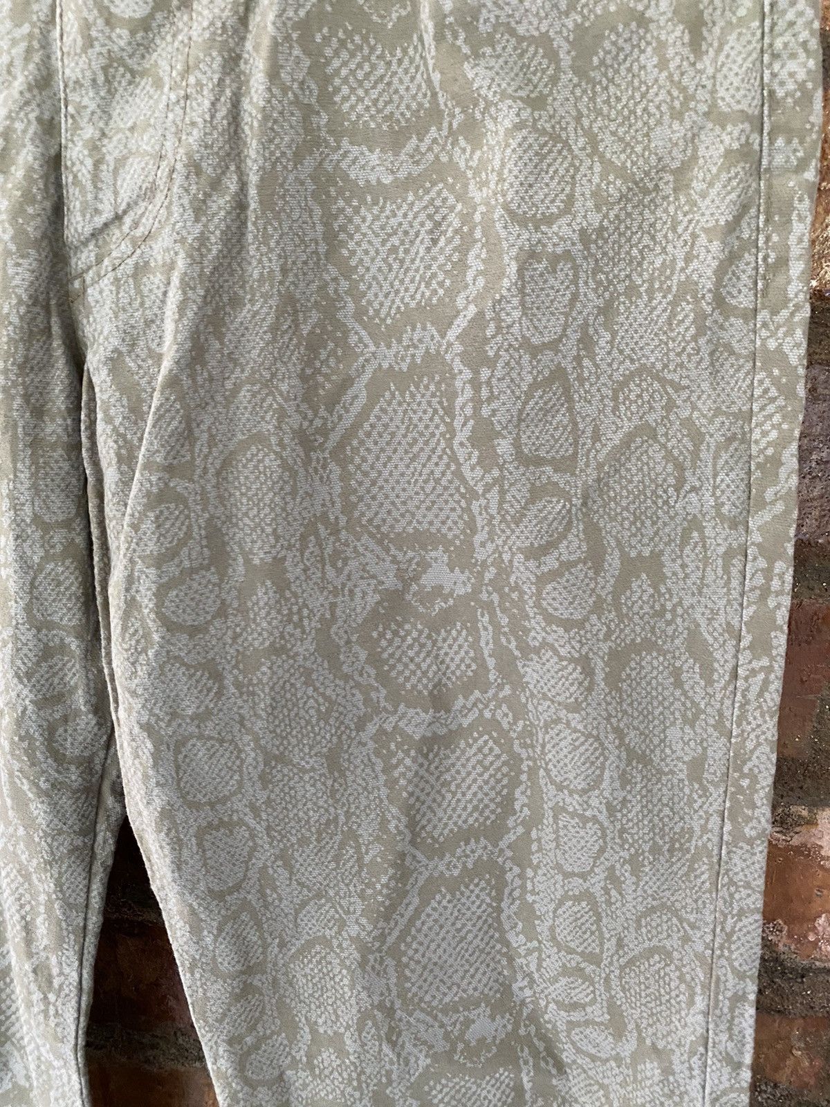 Katharine Hamnett London 1990s PYTHON snake print flare pants Size US 34 / EU 50 - 6 Thumbnail