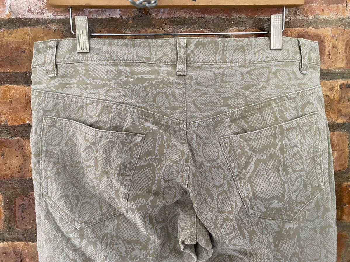 Katharine Hamnett London 1990s PYTHON snake print flare pants Size US 34 / EU 50 - 8 Thumbnail