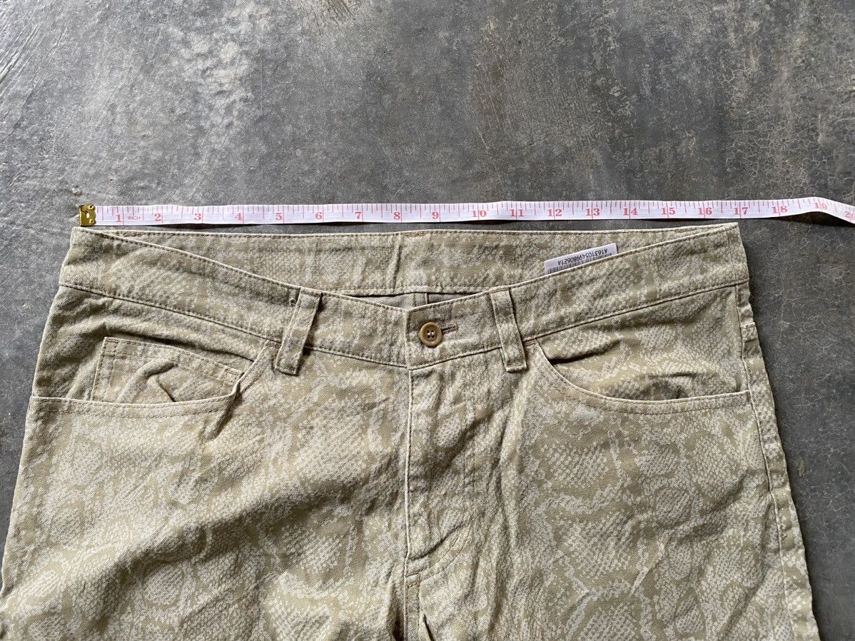 Katharine Hamnett London 1990s PYTHON snake print flare pants Size US 34 / EU 50 - 11 Thumbnail