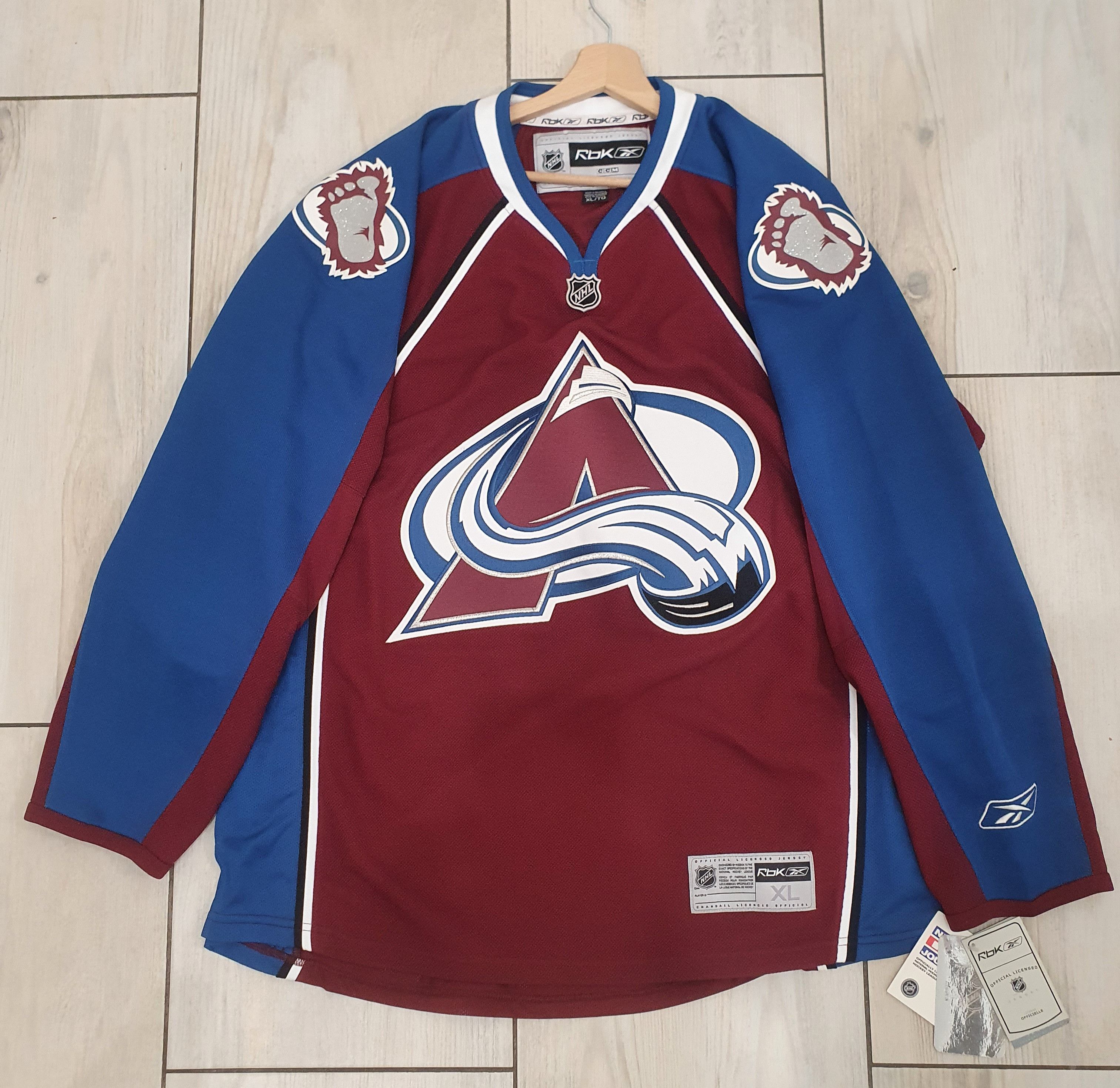 image of Hockey Jersey x Jersey Ccm Reebok Colorado Avalanche Size XL Nhl New Jersey, Men's