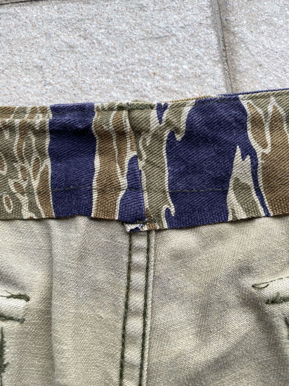 Vintage 💥80’s-90’s Repro Vietnam War Era Tiger Stripes Trousers Size US 33 - 13 Thumbnail