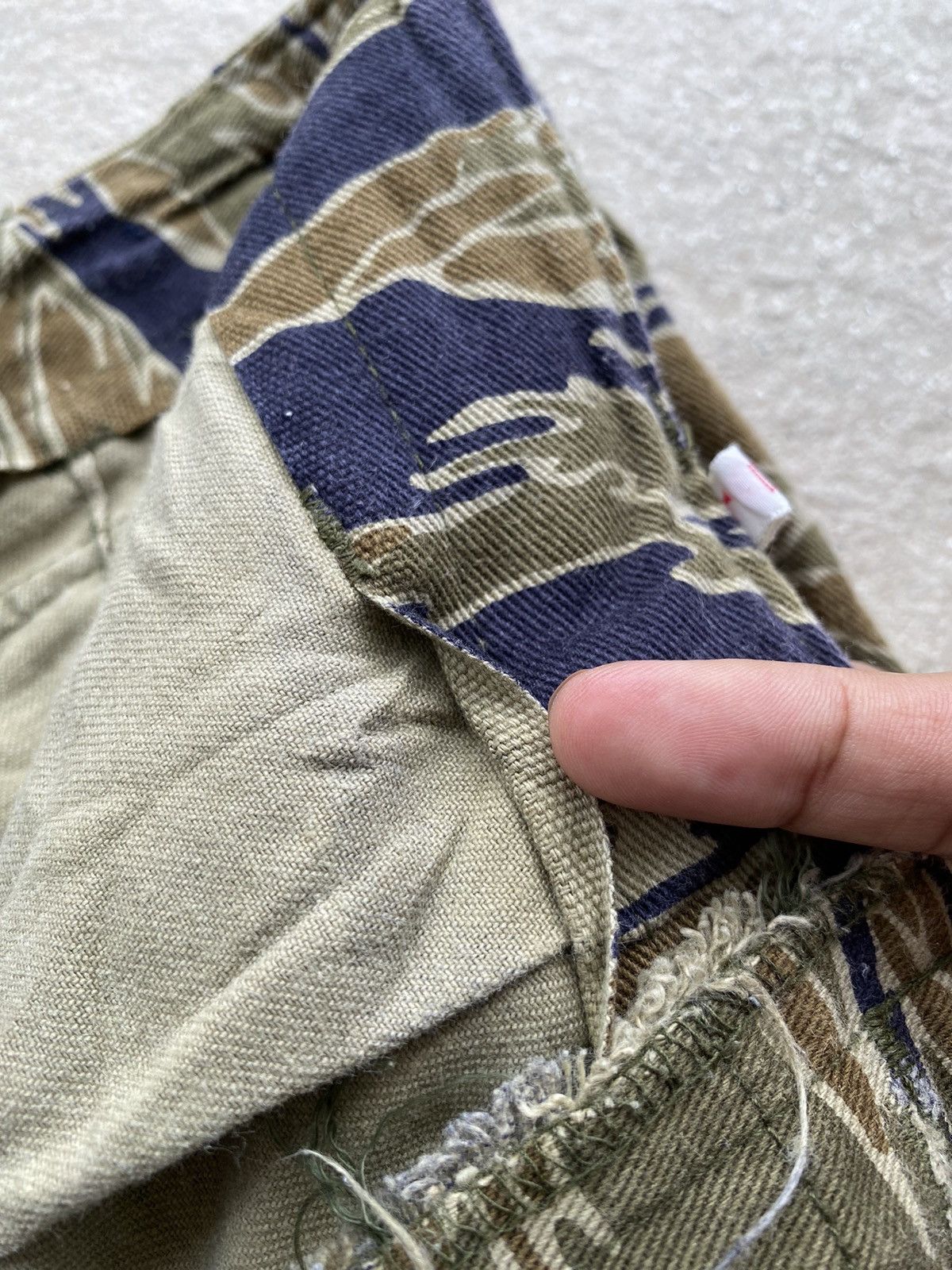 Vintage 💥80’s-90’s Repro Vietnam War Era Tiger Stripes Trousers Size US 33 - 16 Thumbnail