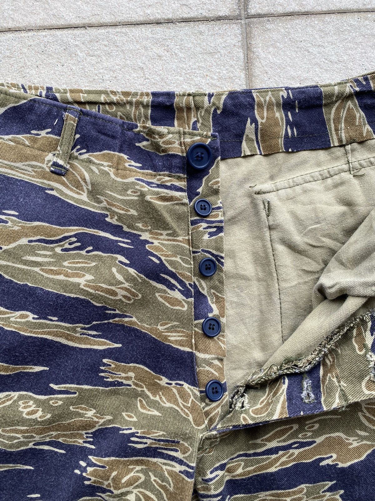 Vintage 💥80’s-90’s Repro Vietnam War Era Tiger Stripes Trousers Size US 33 - 9 Thumbnail