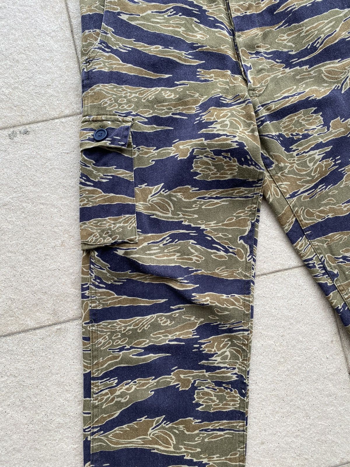 Vintage 💥80’s-90’s Repro Vietnam War Era Tiger Stripes Trousers Size US 33 - 6 Thumbnail