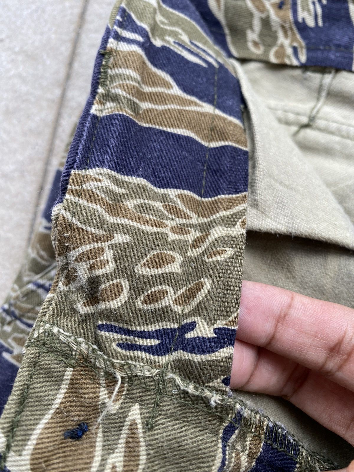 Vintage 💥80’s-90’s Repro Vietnam War Era Tiger Stripes Trousers Size US 33 - 10 Thumbnail