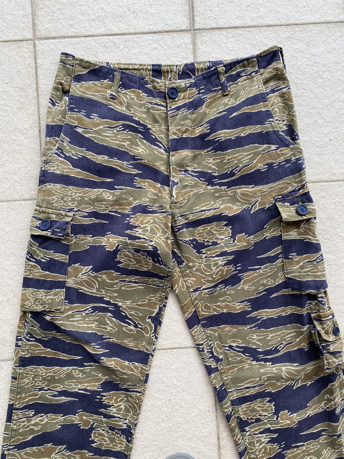 Vintage 💥80’s-90’s Repro Vietnam War Era Tiger Stripes Trousers Size US 33 - 4 Thumbnail