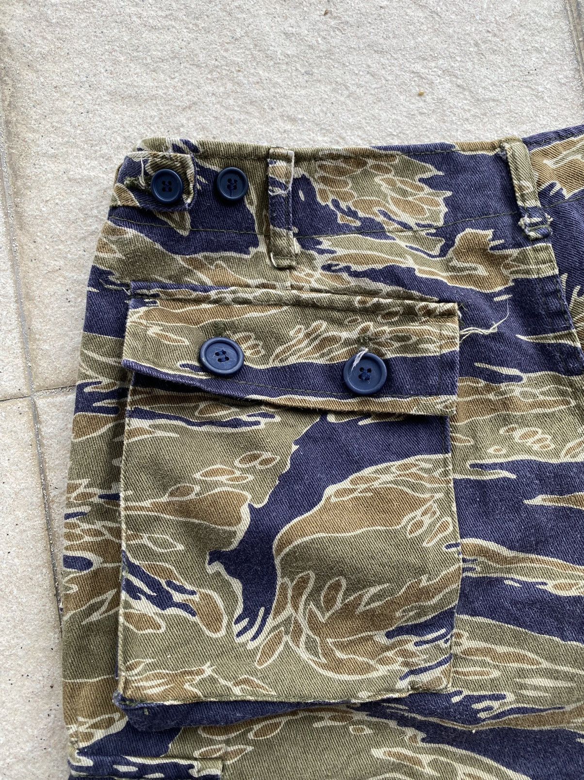Vintage 💥80’s-90’s Repro Vietnam War Era Tiger Stripes Trousers Size US 33 - 18 Thumbnail