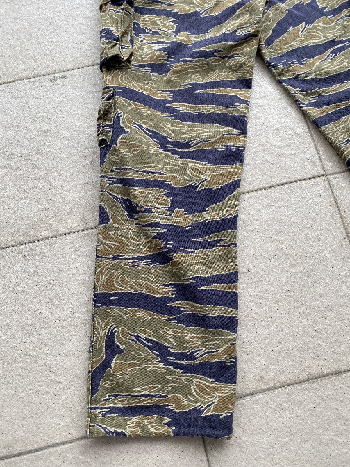 Vintage 💥80’s-90’s Repro Vietnam War Era Tiger Stripes Trousers Size US 33 - 22 Thumbnail