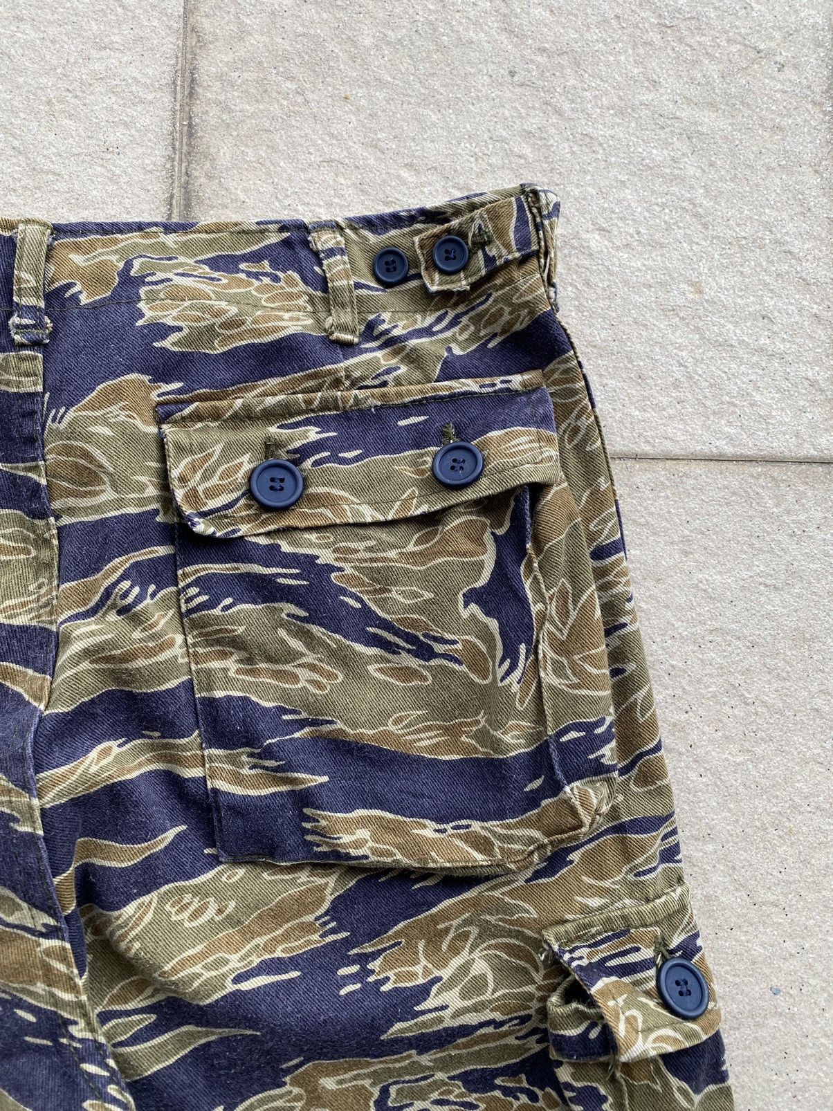 Vintage 💥80’s-90’s Repro Vietnam War Era Tiger Stripes Trousers Size US 33 - 19 Thumbnail