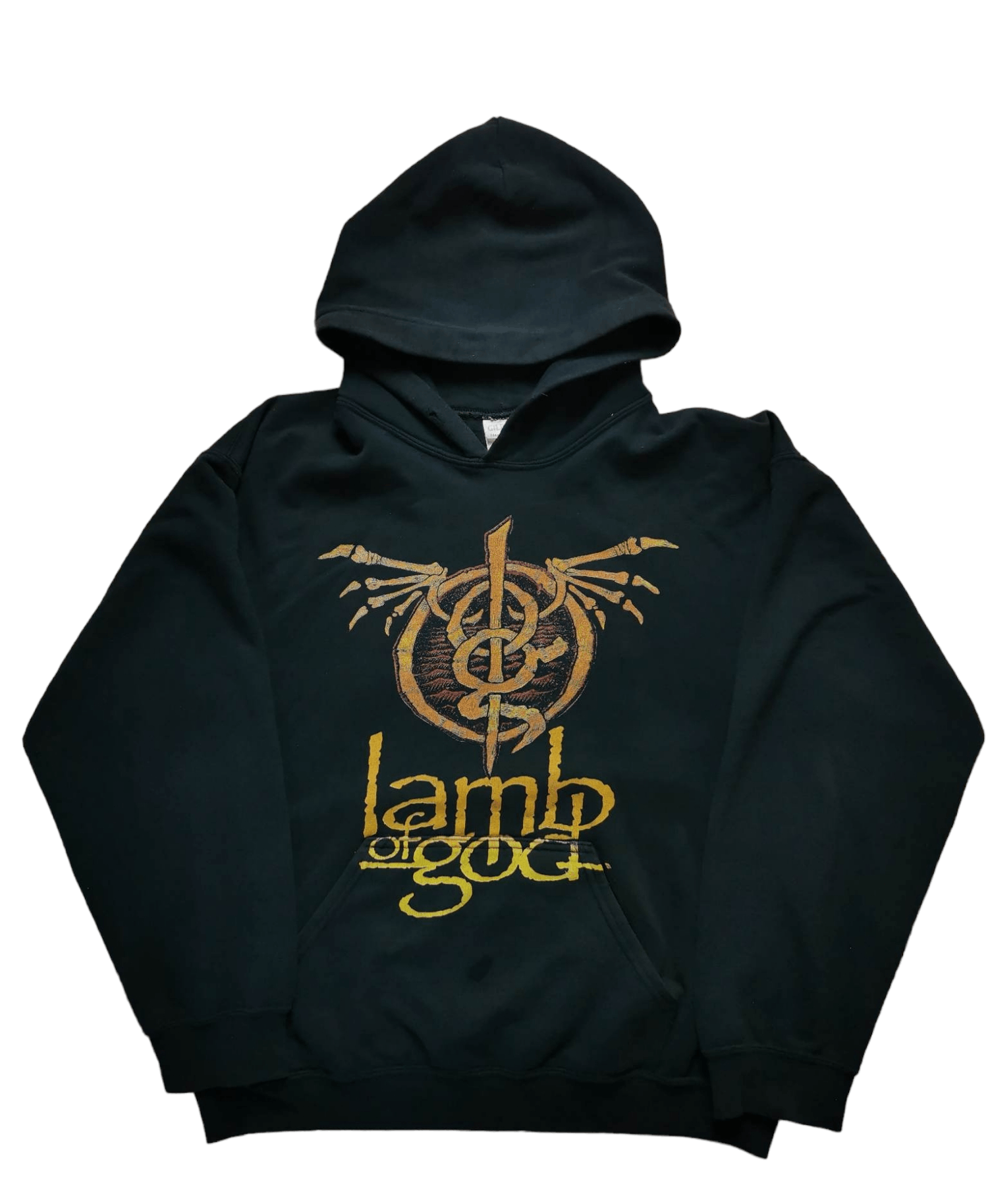 Sweat à Capuche Zippé Homme Lamb Of God - Taille L, Noir, Groupe Metal
