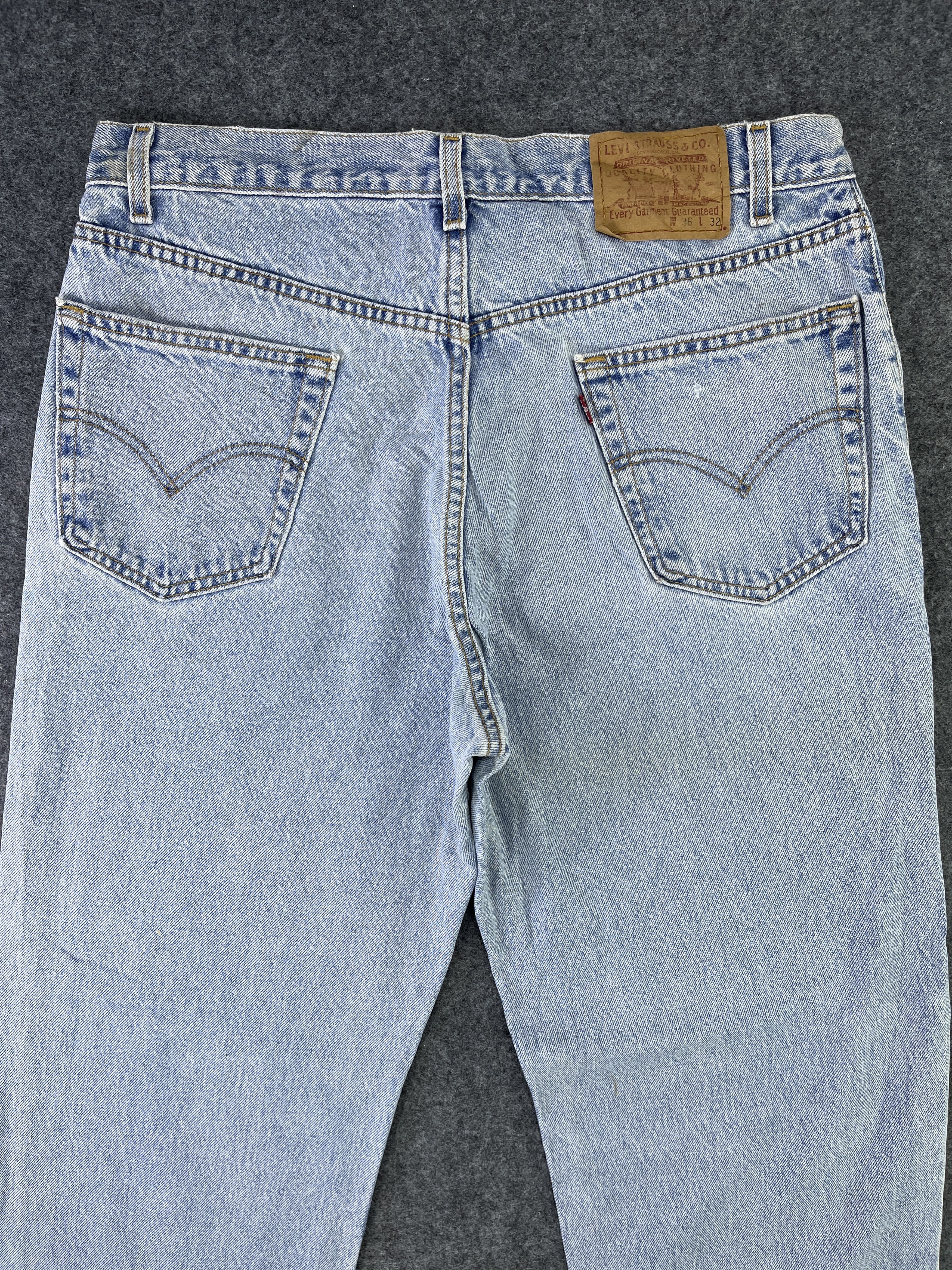 Levi's × Vintage Vintage Levis 901 Light Wash Jeans - J764 Size US 36 / EU 52 - 4 Thumbnail