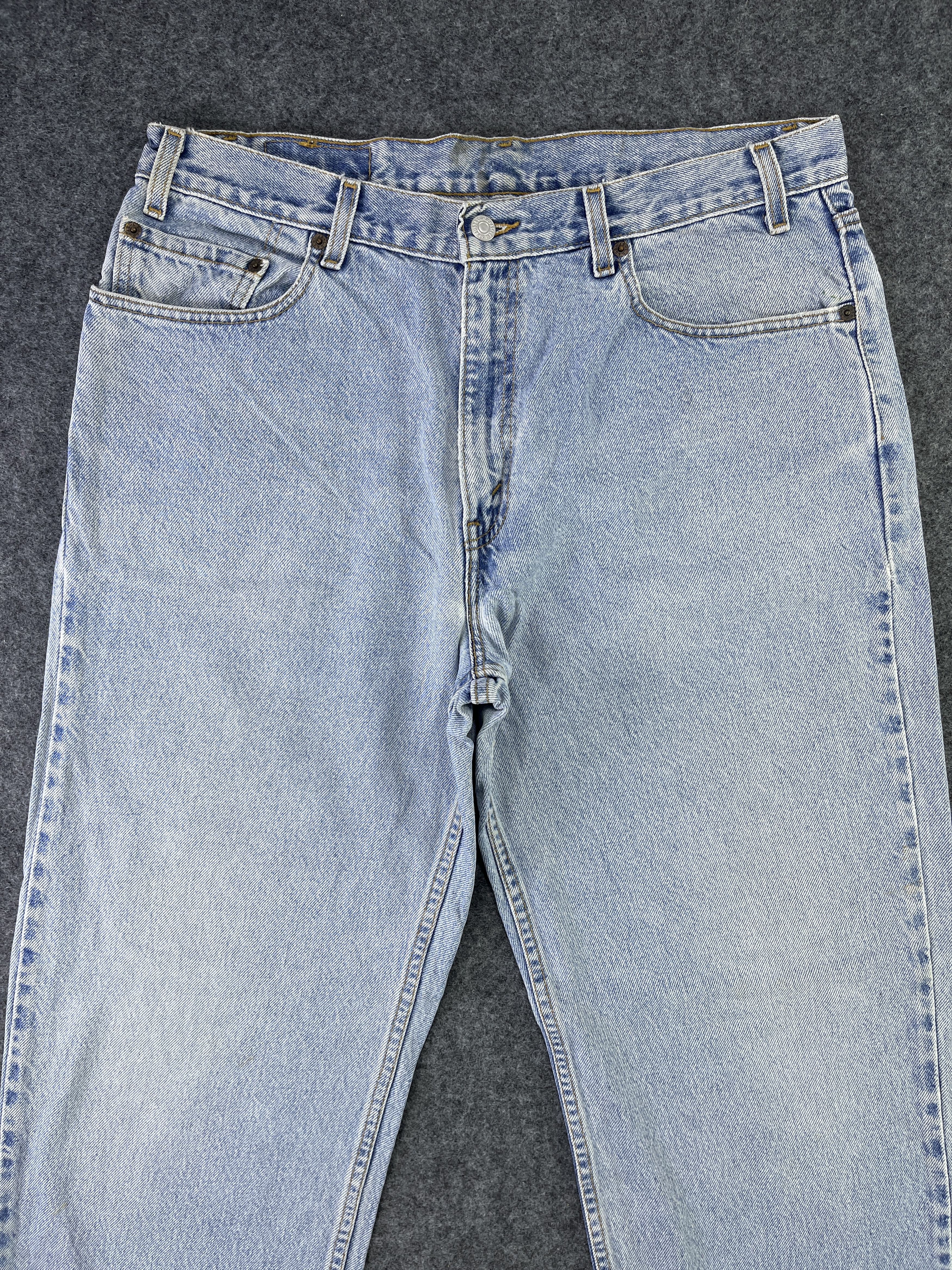 Levi's × Vintage Vintage Levis 901 Light Wash Jeans - J764 Size US 36 / EU 52 - 3 Thumbnail