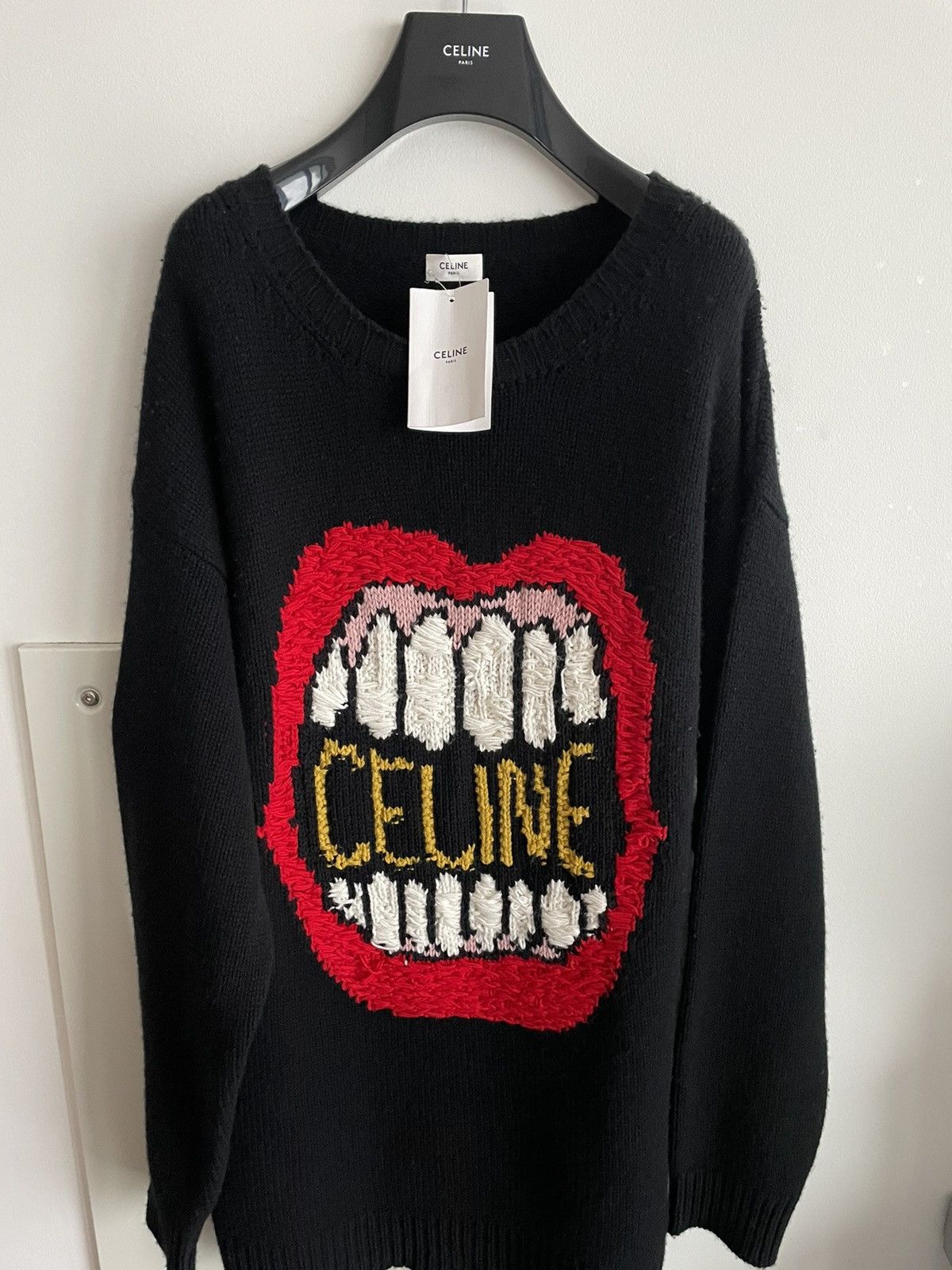 Celine × Hedi Slimane Celine by Hedi Slimane Dancing Kid Sweater Super Runway Size US XL / EU 56 / 4 - 17 Thumbnail
