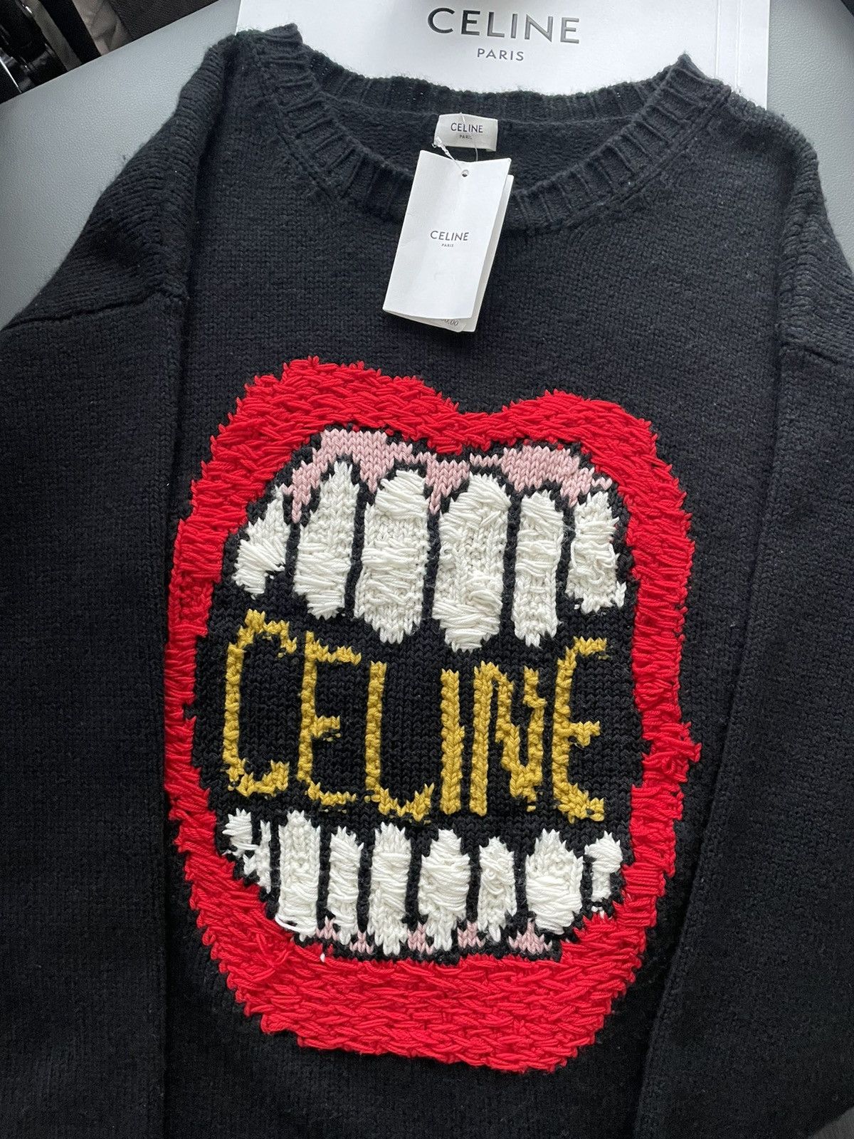 Celine × Hedi Slimane Celine by Hedi Slimane Dancing Kid Sweater Super Runway Size US XL / EU 56 / 4 - 9 Thumbnail