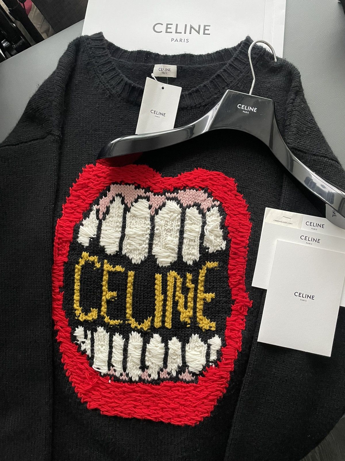 Celine × Hedi Slimane Celine by Hedi Slimane Dancing Kid Sweater Super Runway Size US XL / EU 56 / 4 - 8 Thumbnail