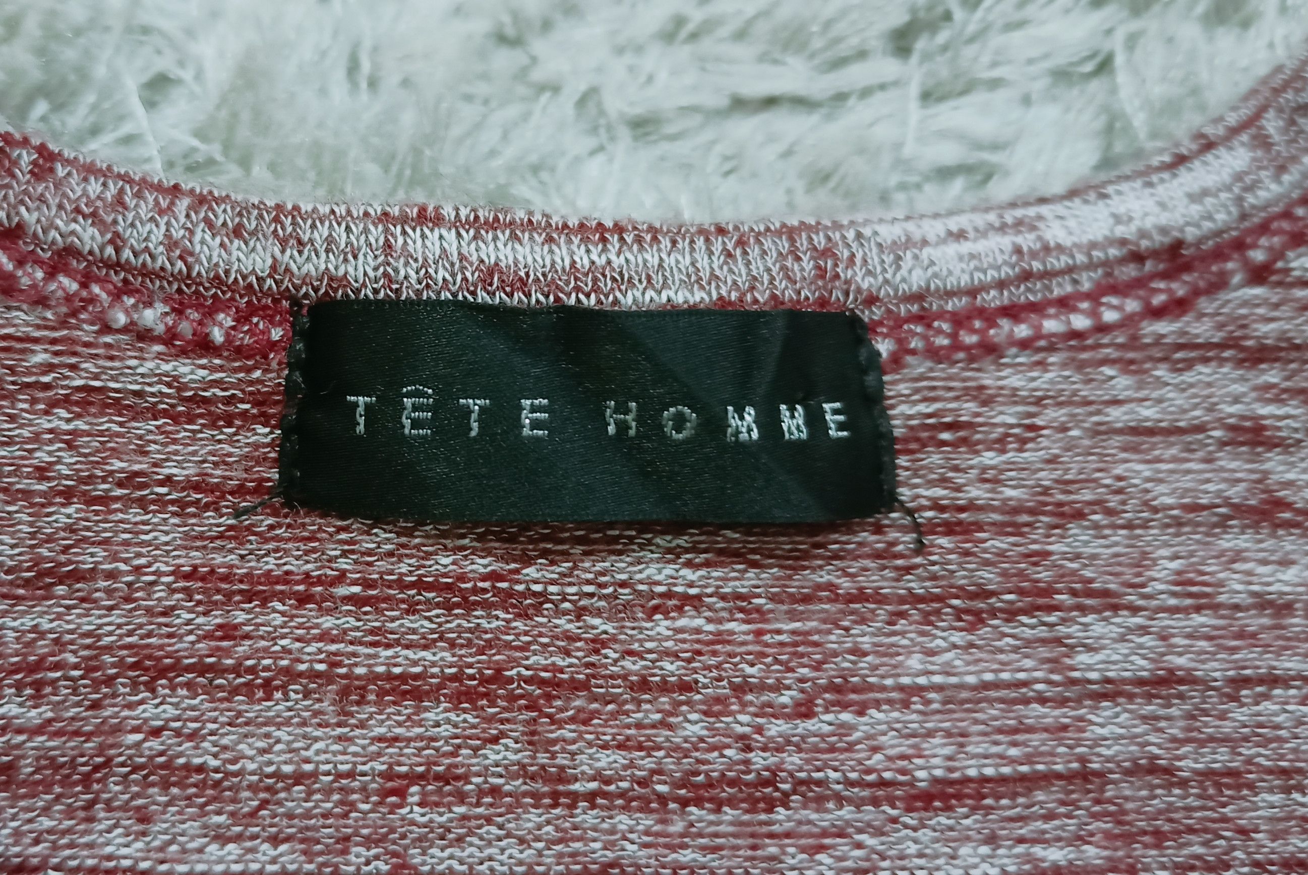 Issey Miyake TETE HOMME V-NECK PLAIN TEE Size US S / EU 44-46 / 1 - 11 Thumbnail