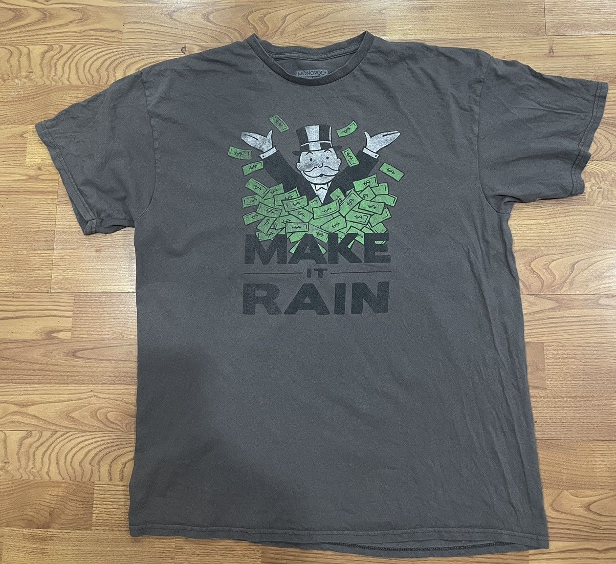 Vintage Make it rain monopoly faded tee Size US XL / EU 56 / 4 - 2 Thumbnail