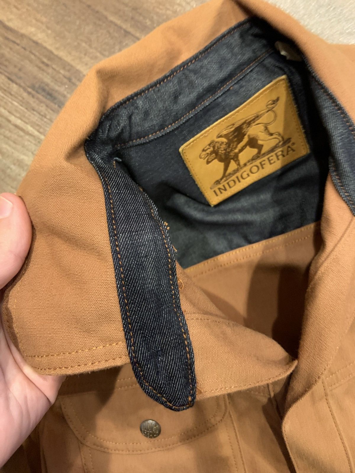 Indigofera Copeland Slim Fit Jacket - Brown United Duck Canvas Small Size US S / EU 44-46 / 1 - 3 Thumbnail