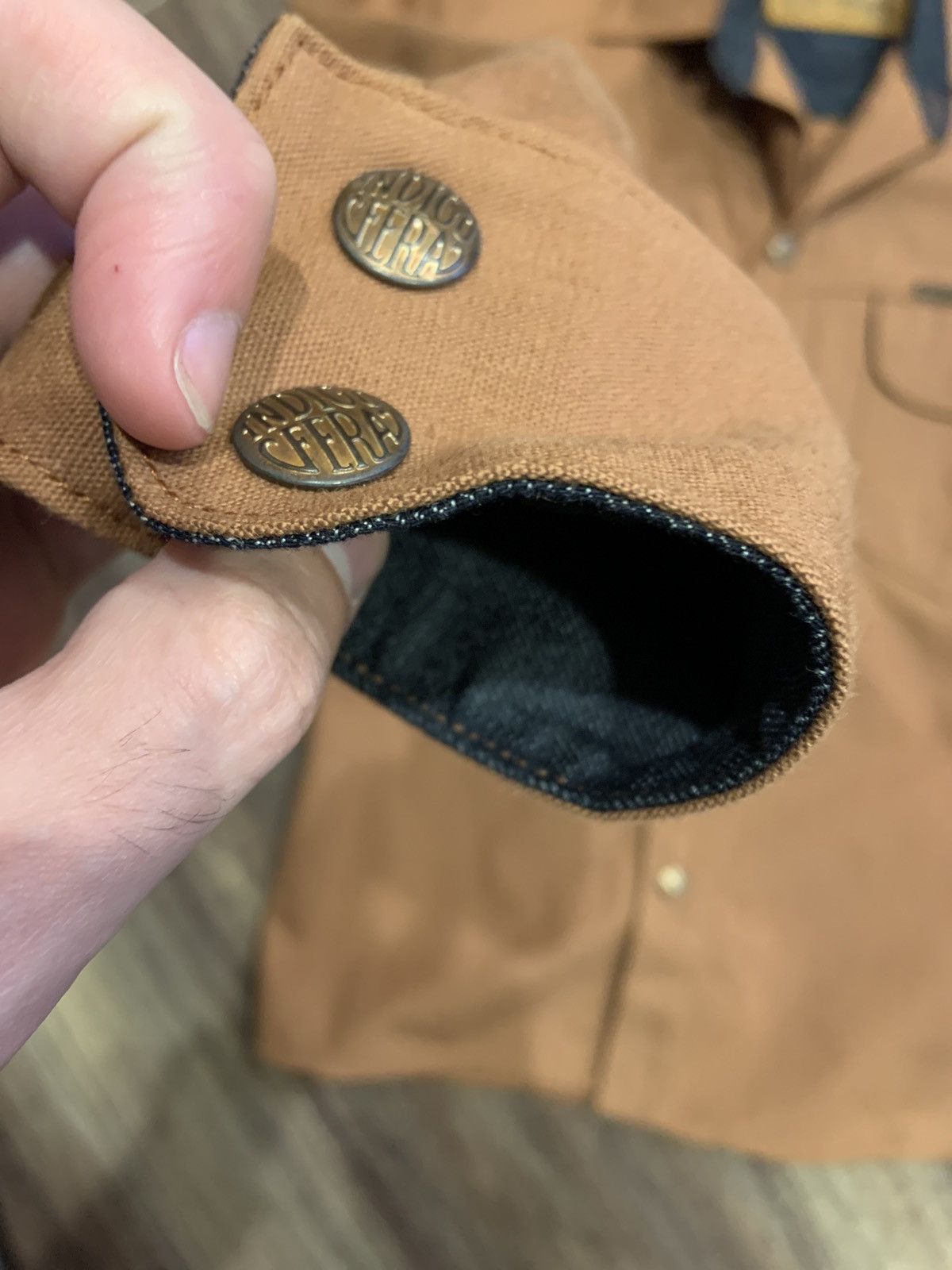 Indigofera Copeland Slim Fit Jacket - Brown United Duck Canvas Small Size US S / EU 44-46 / 1 - 4 Thumbnail