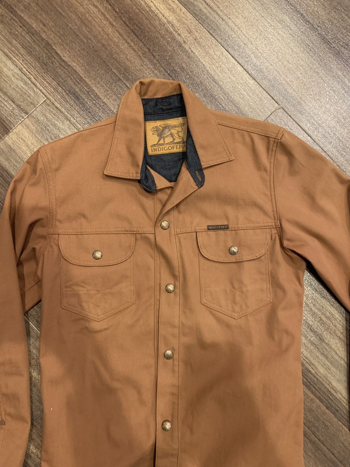 Indigofera Copeland Slim Fit Jacket - Brown United Duck Canvas Small Size US S / EU 44-46 / 1 - 2 Thumbnail