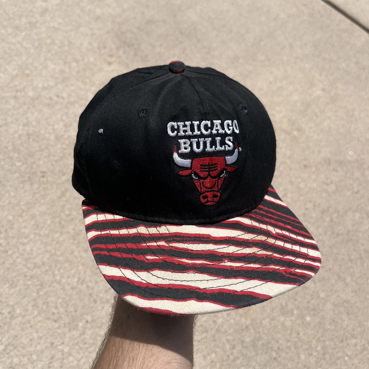 Vintage Vintage 90s Zubaz Chicago Bulls Snapback Hat | Grailed