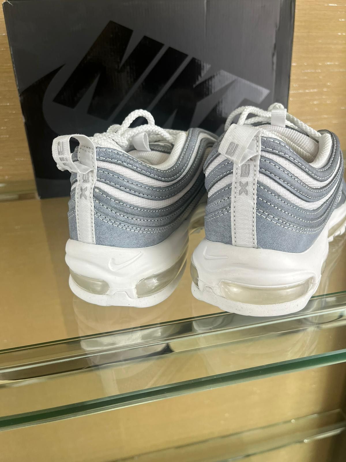 Comme des Garcons × Nike CDG Airmax 97 Sneakers in Blue Silver White Size US 8 / EU 41 - 8 Thumbnail