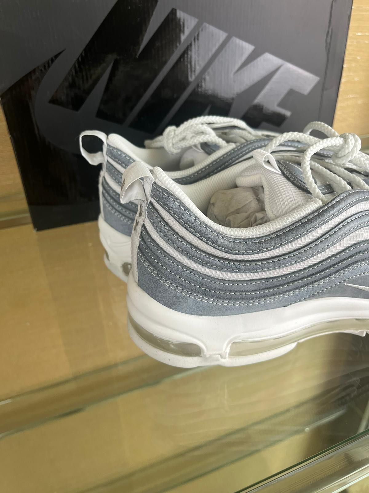 Comme des Garcons × Nike CDG Airmax 97 Sneakers in Blue Silver White Size US 8 / EU 41 - 7 Thumbnail