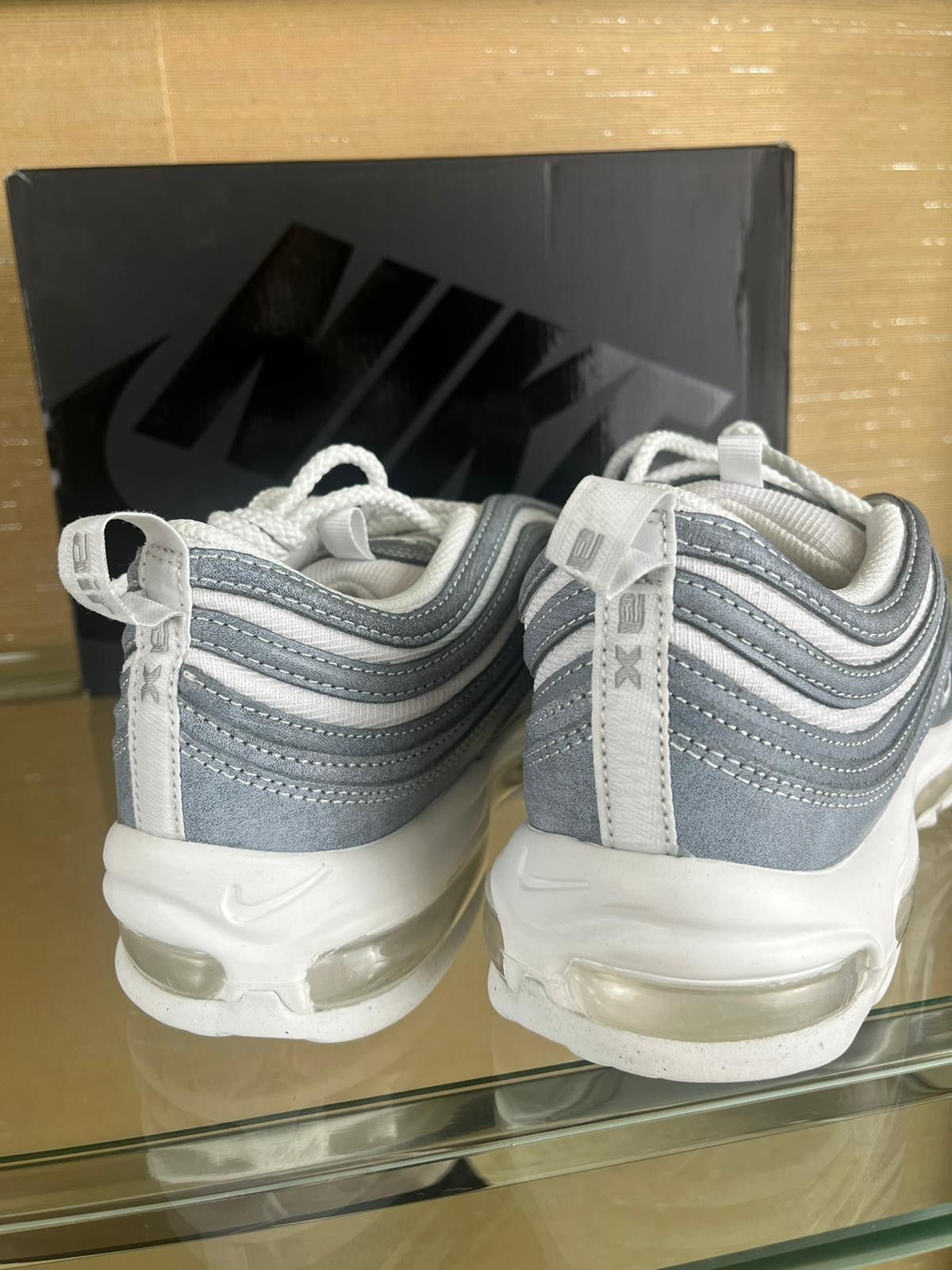 Comme des Garcons × Nike CDG Airmax 97 Sneakers in Blue Silver White Size US 8 / EU 41 - 9 Thumbnail