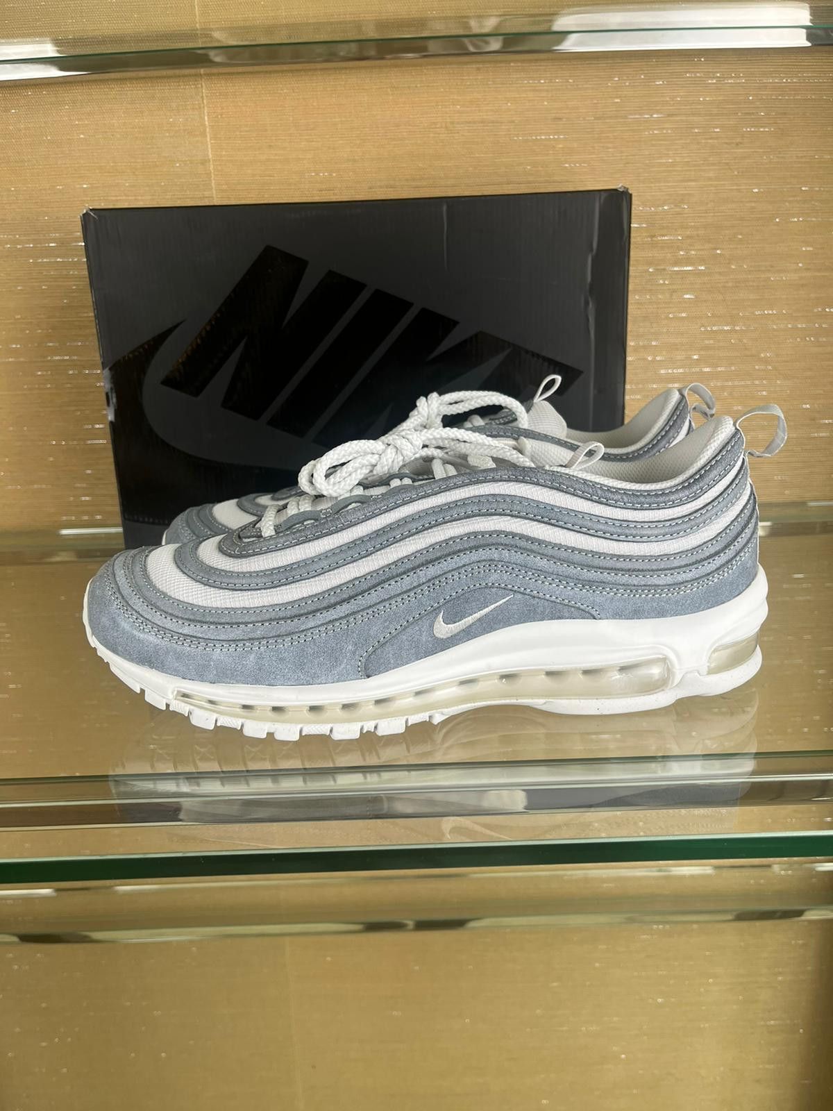 Comme des Garcons × Nike CDG Airmax 97 Sneakers in Blue Silver White Size US 8 / EU 41 - 22 Thumbnail
