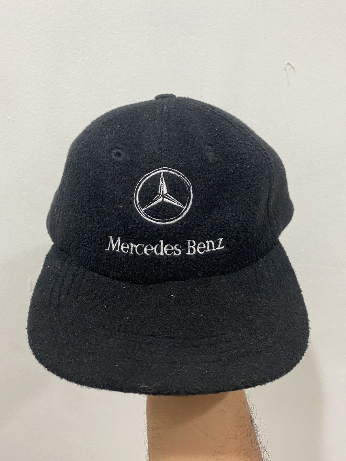 Mercedes-Benz RARE 90’s Mercedes Benz Logo Fleece Hat Size ONE SIZE - 1 Thumbnail