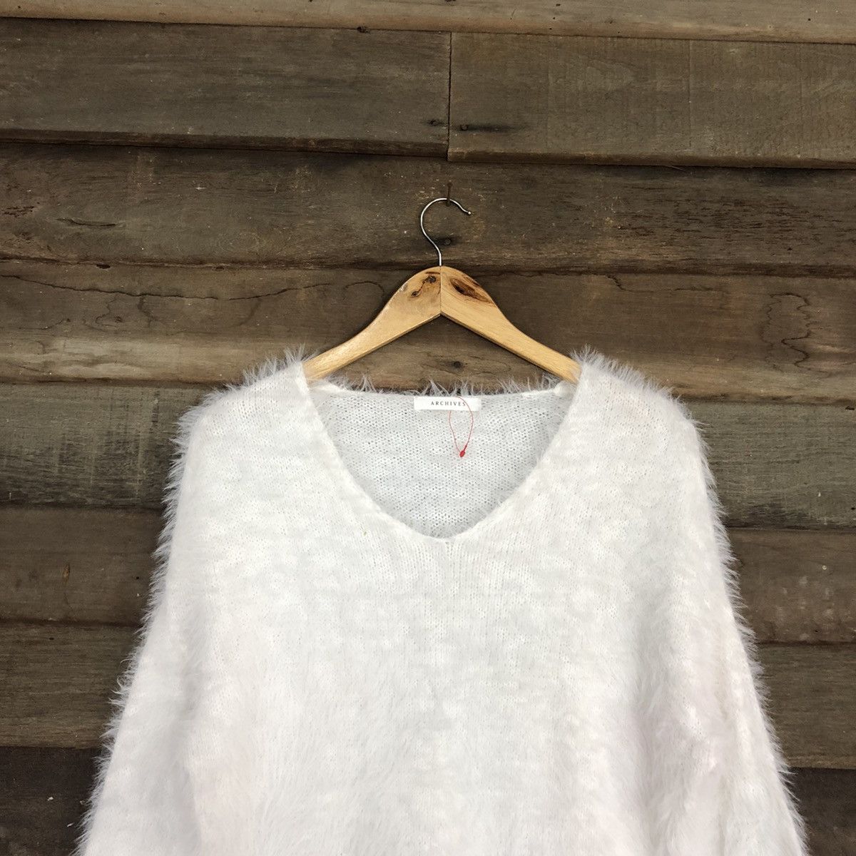 Japanese Brand Archives White Mohair Soft Fur Shag Shaggy Knitwear #c1164 Size M / US 6-8 / IT 42-44 - 2 Thumbnail
