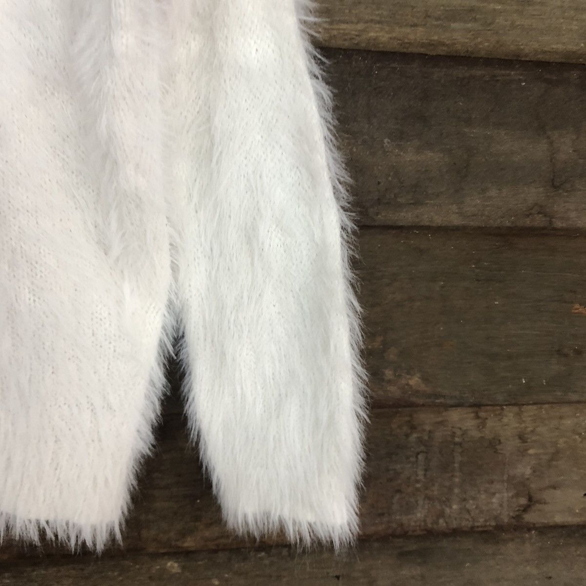 Japanese Brand Archives White Mohair Soft Fur Shag Shaggy Knitwear #c1164 Size M / US 6-8 / IT 42-44 - 4 Thumbnail