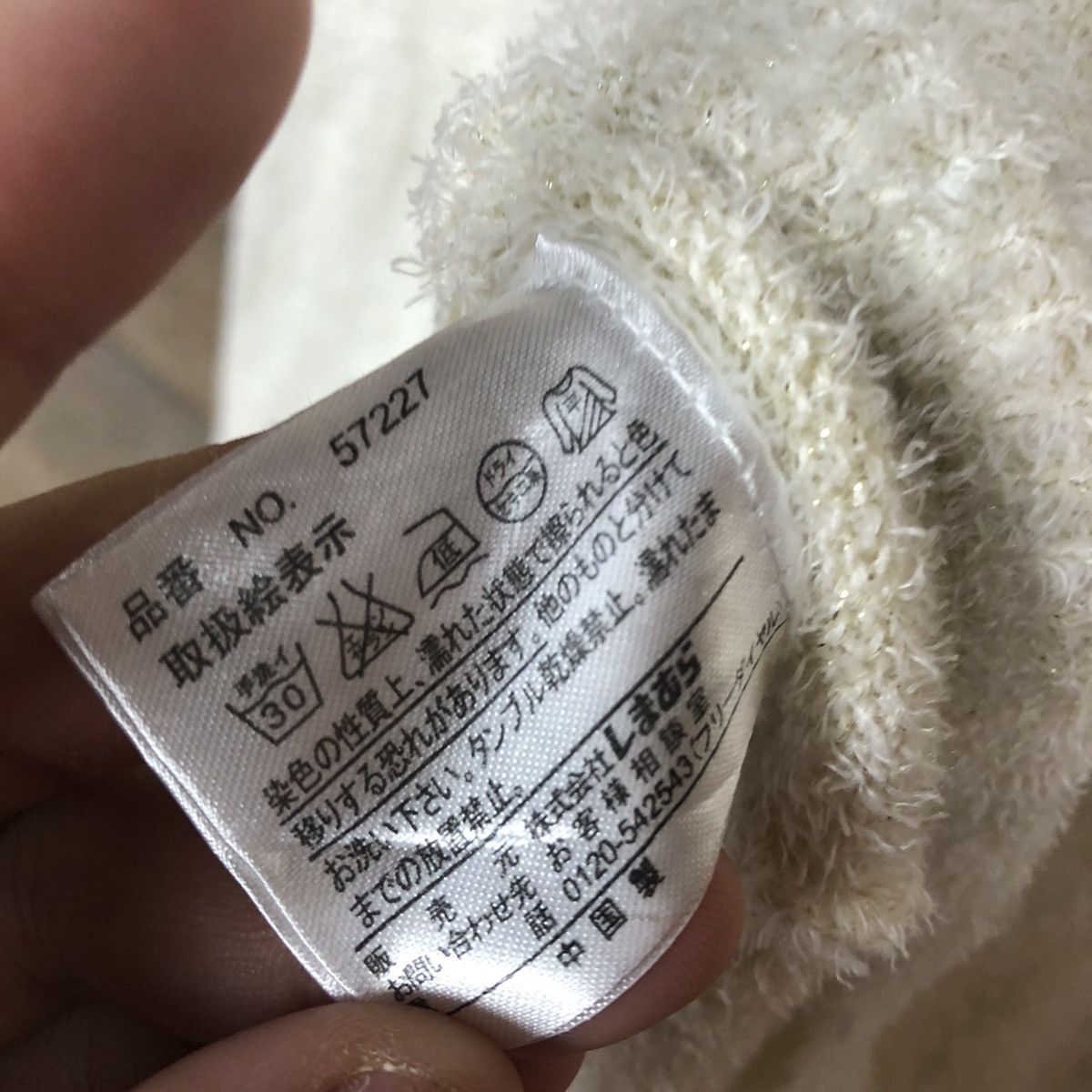 Japanese Brand Sorridere White Mohair Soft Fur Shag Shaggy Knitwear #c1165 Size S / US 4 / IT 40 - 12 Thumbnail