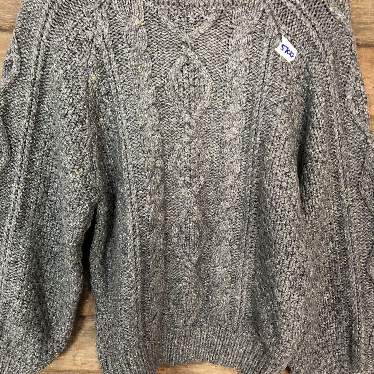 Aran Isles Knitwear × Japanese Brand × Vintage Studio Clip Grey Knitwear #5700 Size M / US 6-8 / IT 42-44 - 6 Thumbnail