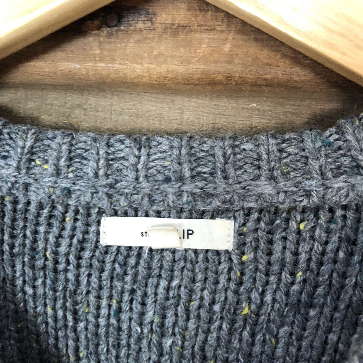 Aran Isles Knitwear × Japanese Brand × Vintage Studio Clip Grey Knitwear #5700 Size M / US 6-8 / IT 42-44 - 8 Thumbnail