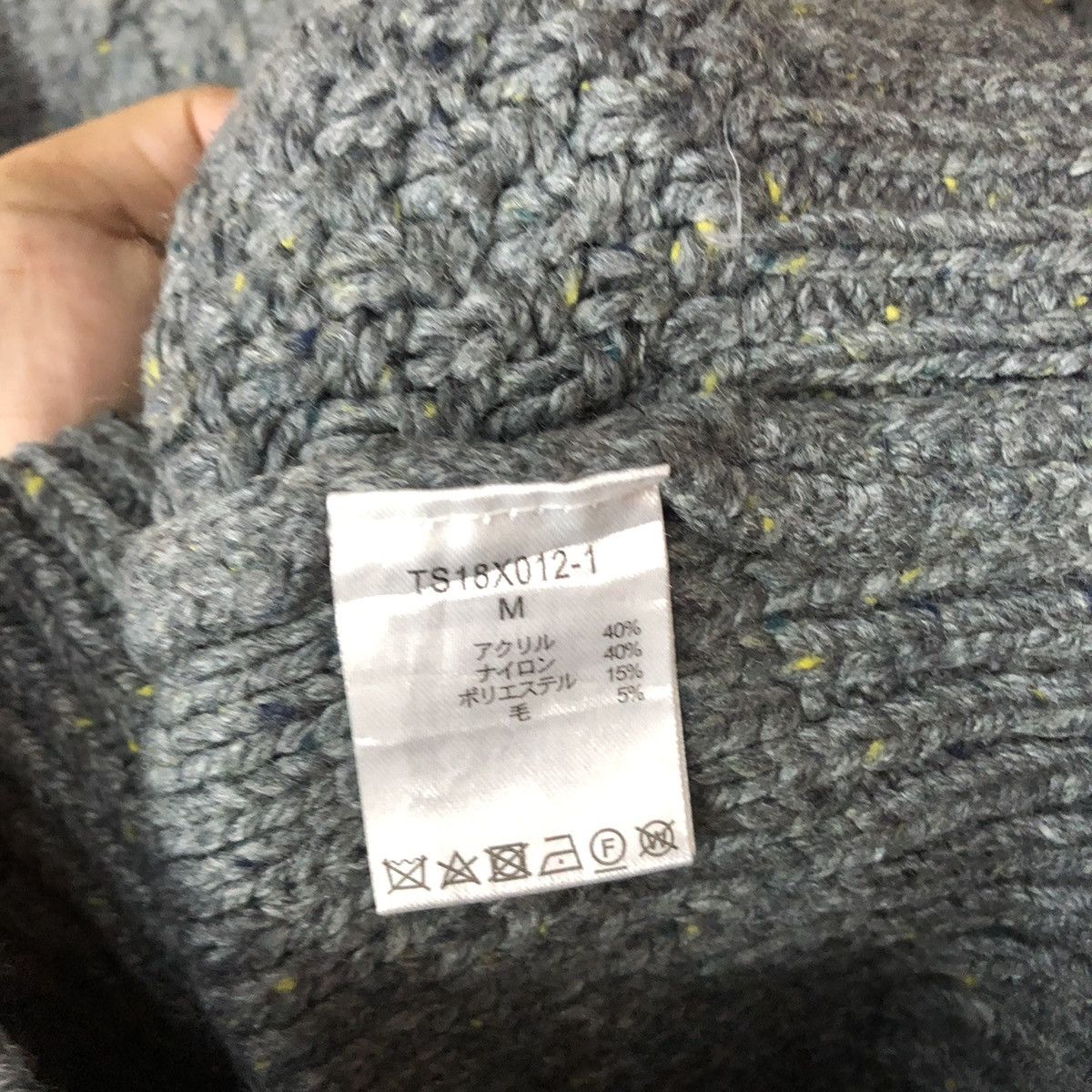 Aran Isles Knitwear × Japanese Brand × Vintage Studio Clip Grey Knitwear #5700 Size M / US 6-8 / IT 42-44 - 10 Thumbnail