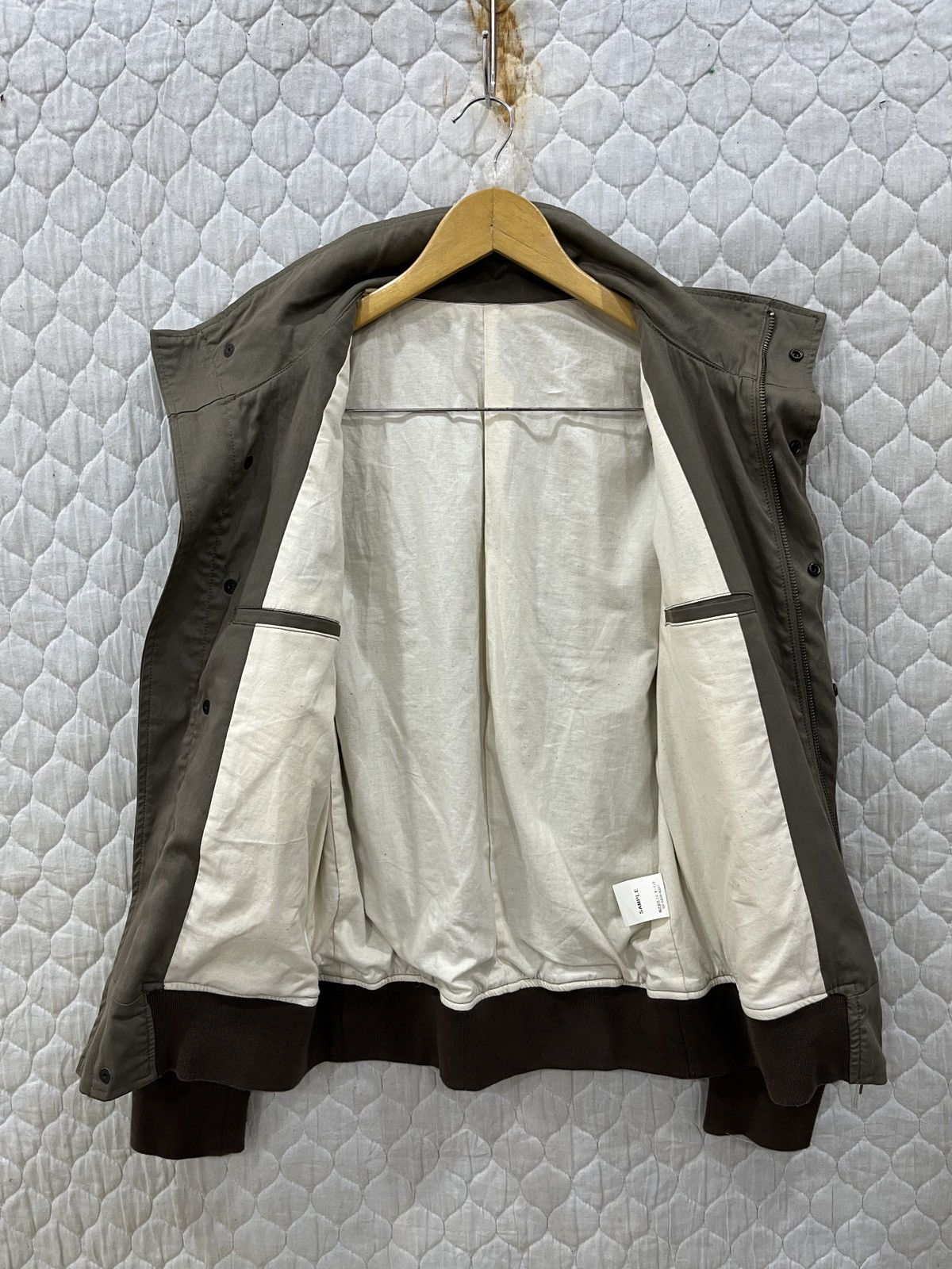 Davit Meursault Japan (Vvv). DAVIT MEURSAULT JAPAN LEATHER COTTON SAMPLE JACKET Size US S / EU 44-46 / 1 - 7 Thumbnail
