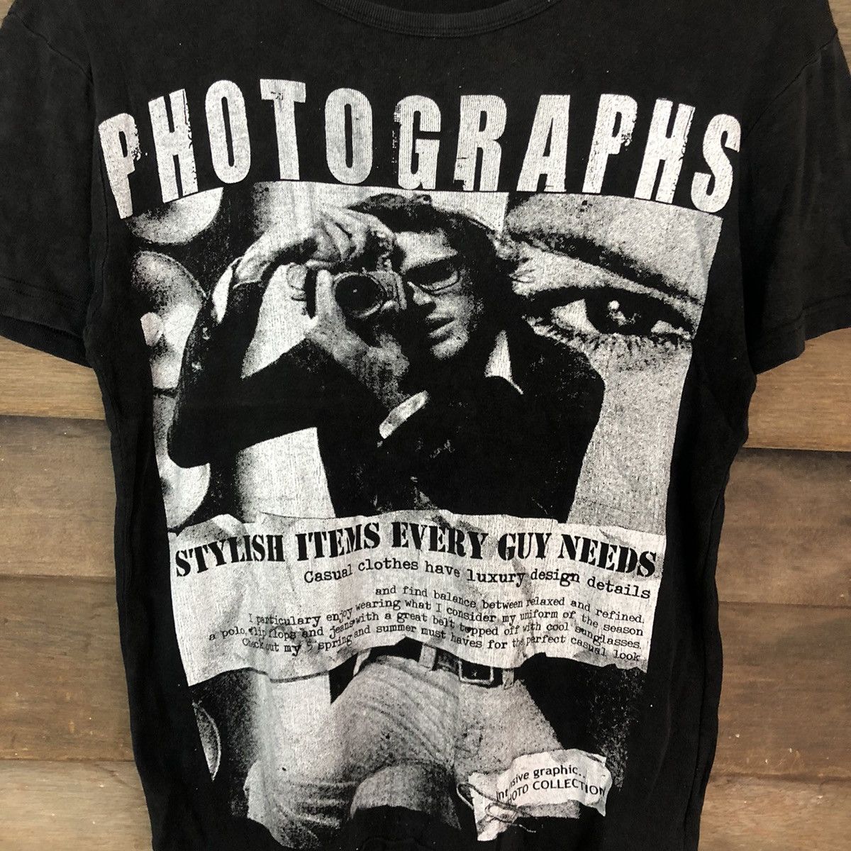Japanese Brand D Photograph Black Short Sleeve Shirt #c1182 Size M / US 6-8 / IT 42-44 - 8 Thumbnail