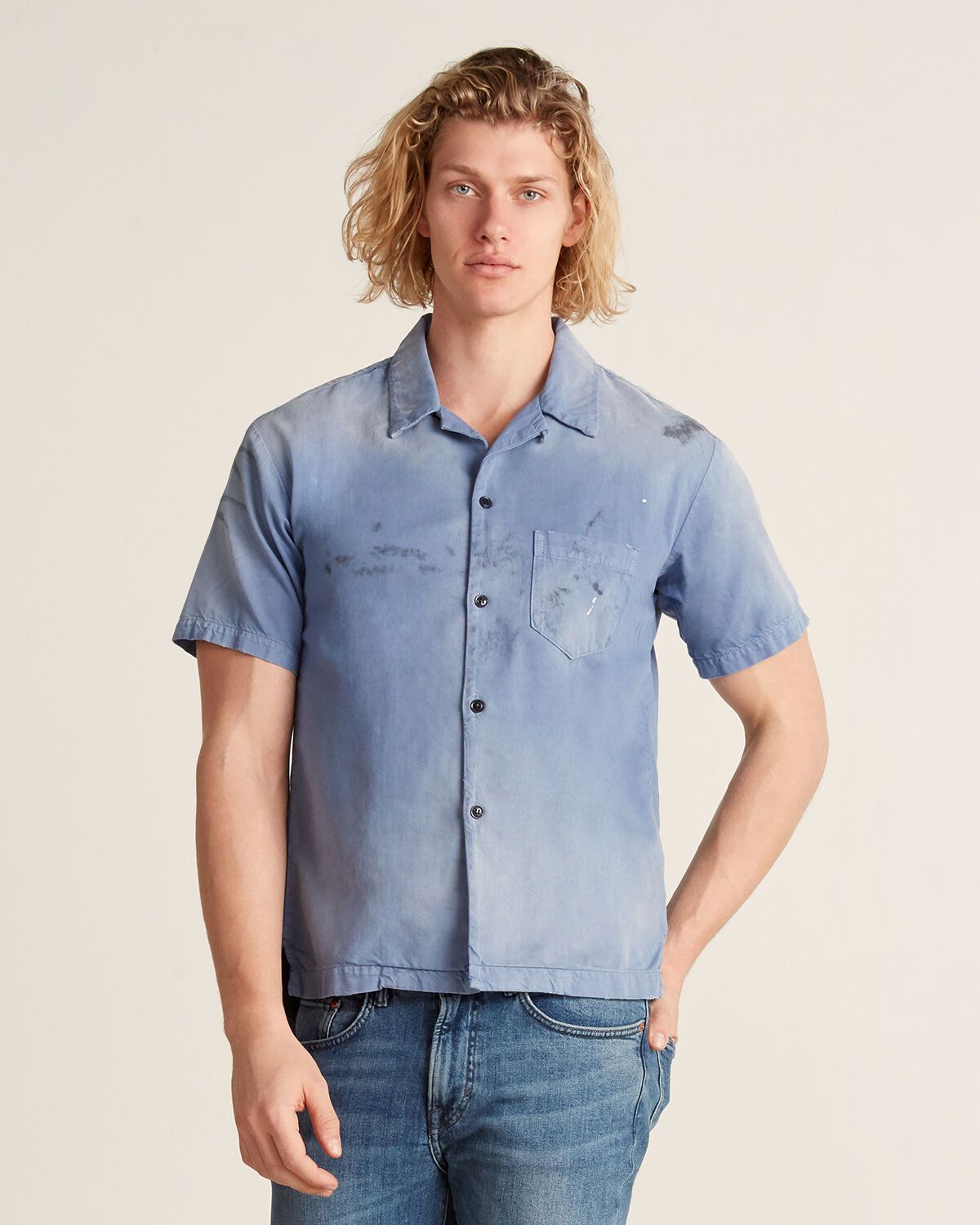 John Elliott John Elliott Petrol Button Up Shirt Size US S / EU 44-46 / 1 - 1 Thumbnail