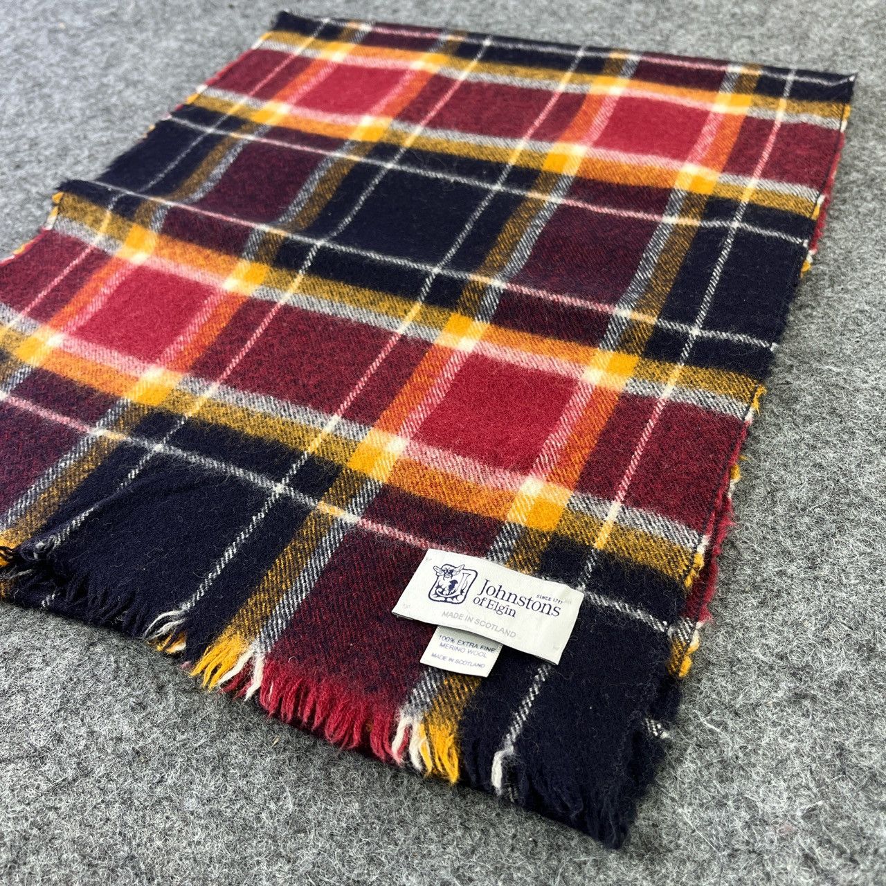 Johnstons Of Elgin × Vintage Johnstons of Elgin Scarf / Muffler / Neckwear T591 Size ONE SIZE - 4 Thumbnail