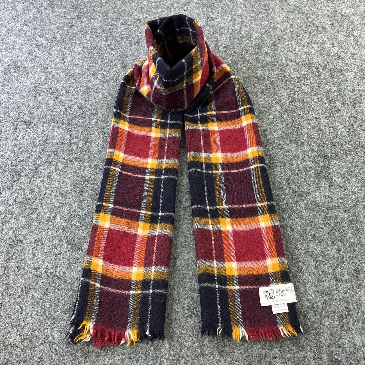 Johnstons Of Elgin × Vintage Johnstons of Elgin Scarf / Muffler / Neckwear T591 Size ONE SIZE - 5 Thumbnail
