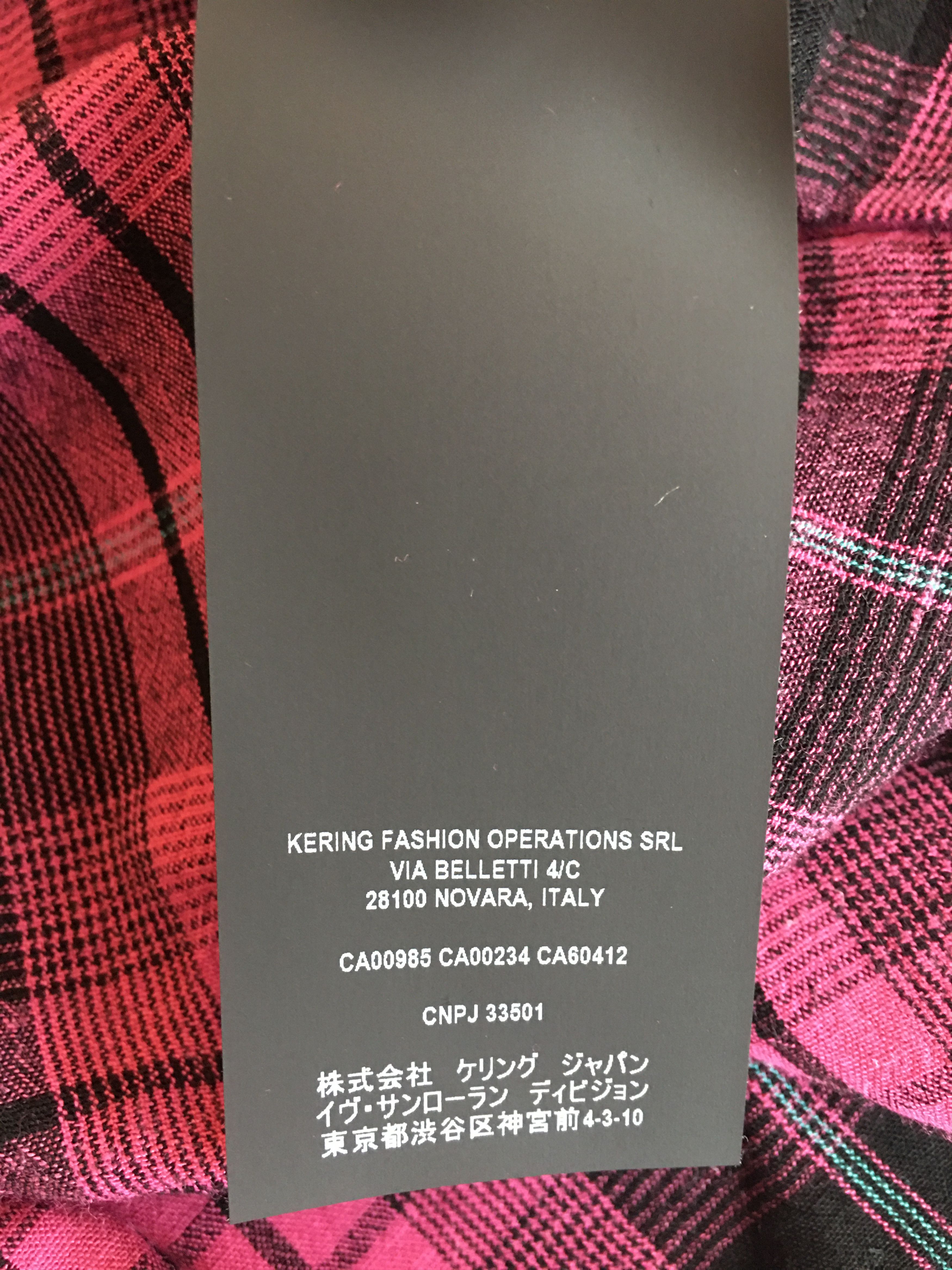 Saint Laurent Paris SS'21 Shirt Western Checkered Size US S / EU 44-46 / 1 - 7 Thumbnail