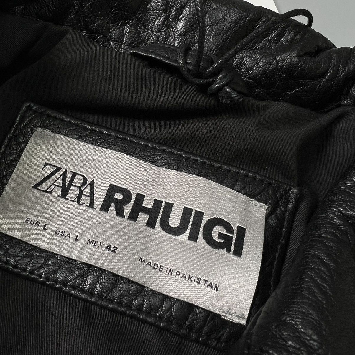 Rhude × Zara RHUDE x Zara NEW Cropped Leather Jacket Size US L / EU 52-54 / 3 - 21 Thumbnail