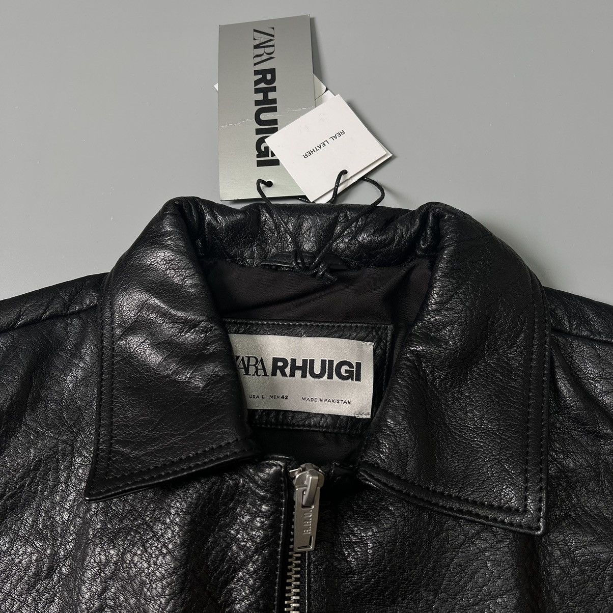 Rhude × Zara RHUDE x Zara NEW Cropped Leather Jacket Size US L / EU 52-54 / 3 - 15 Thumbnail
