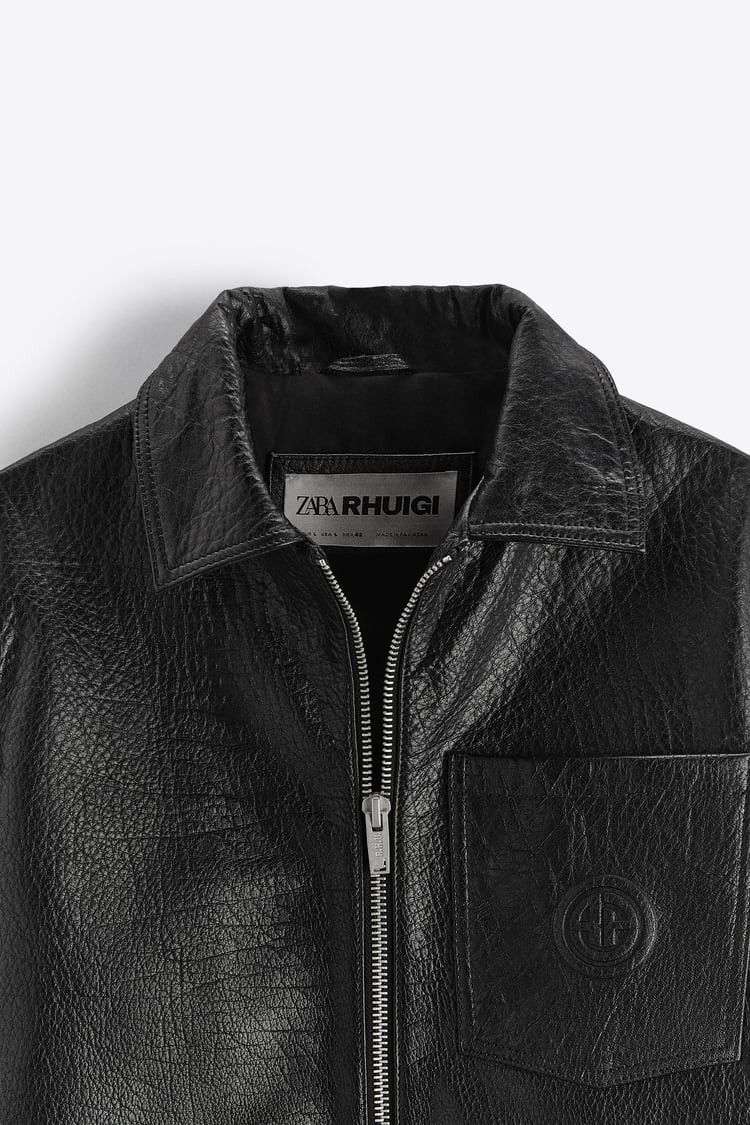 Rhude × Zara RHUDE x Zara NEW Cropped Leather Jacket Size US L / EU 52-54 / 3 - 11 Thumbnail
