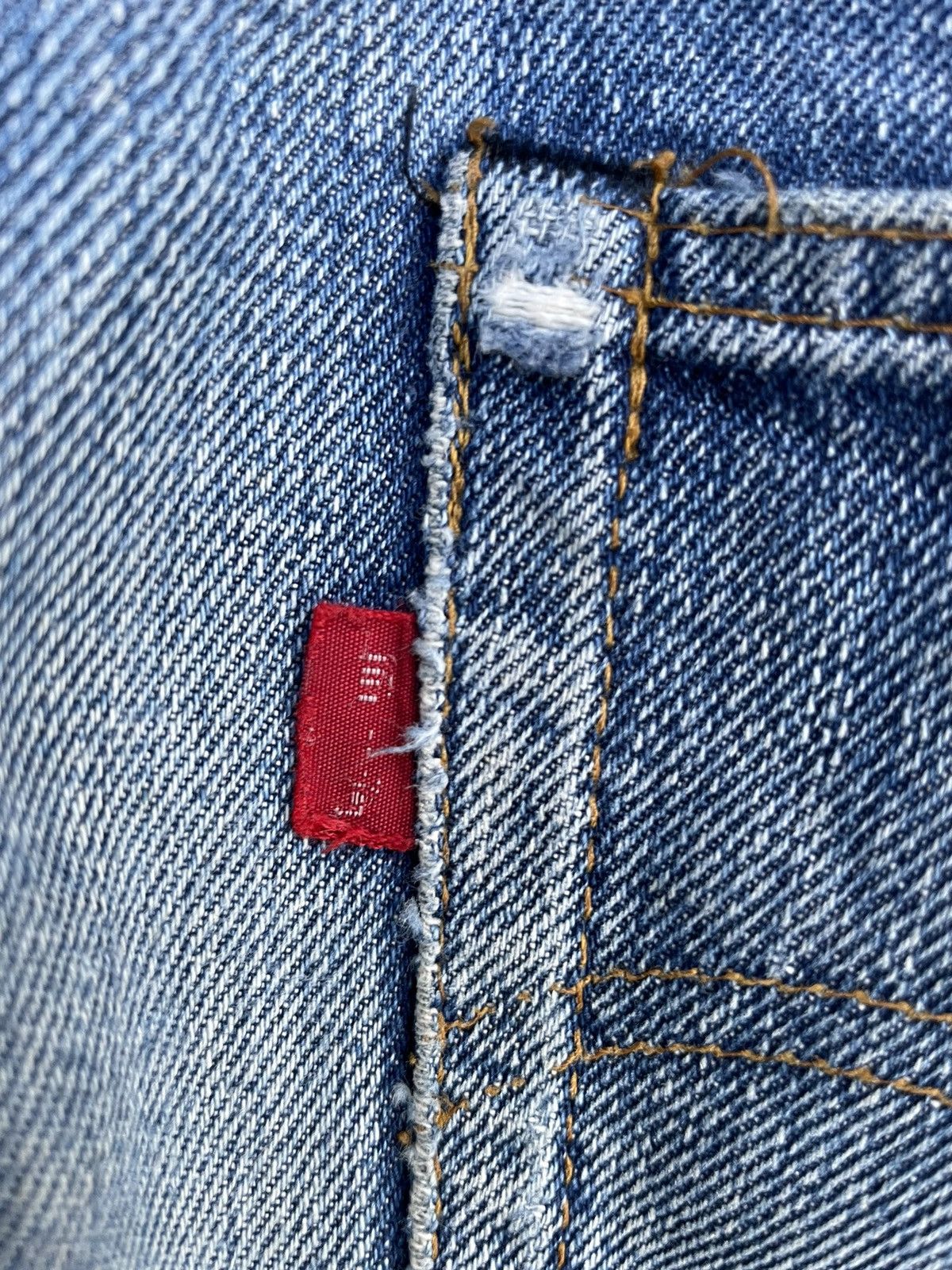 Levi's Vintage 1975 501 e Selvedge Distresed Denim Size US 29 - 17 Thumbnail