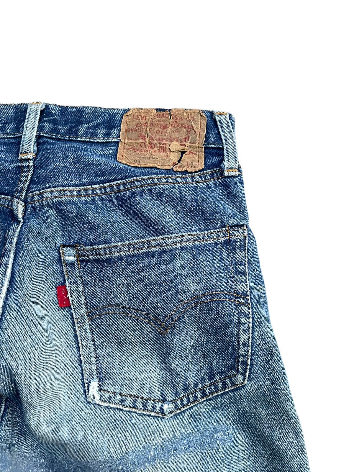Levi's Vintage 1975 501 e Selvedge Distresed Denim Size US 29 - 9 Thumbnail