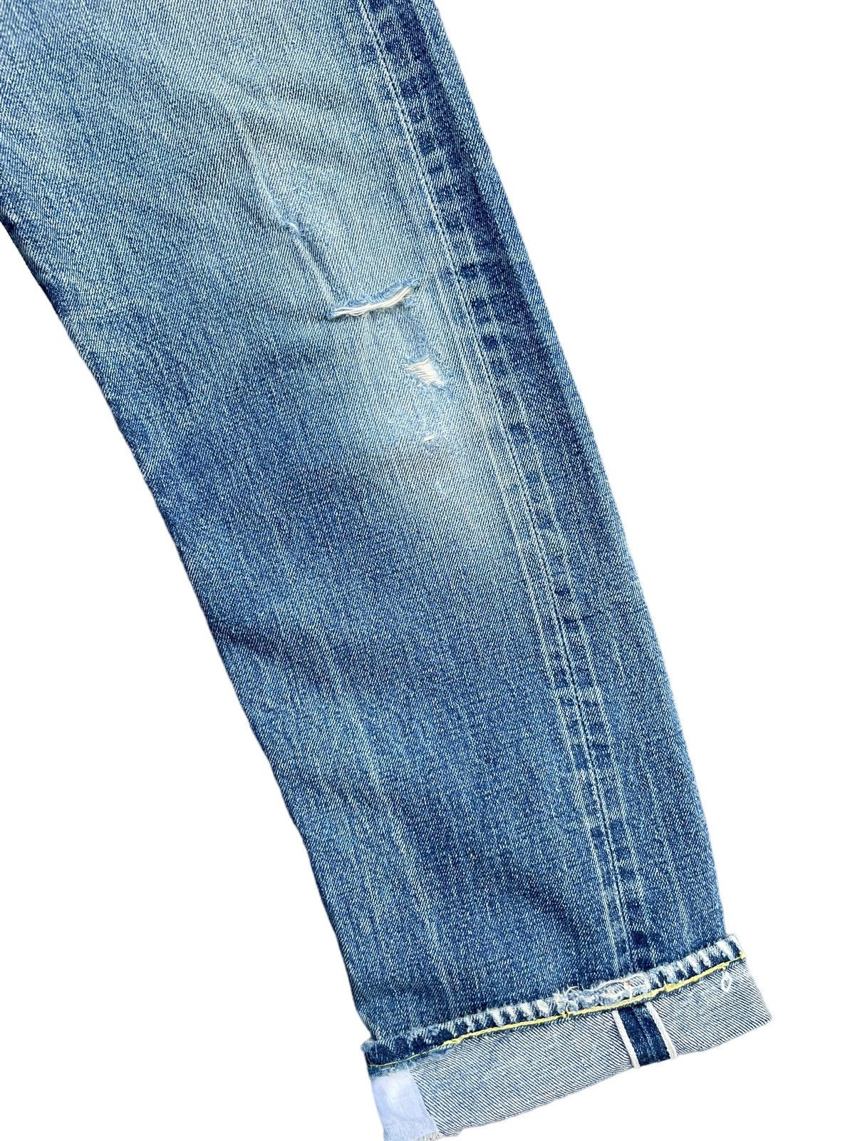 Levi's Vintage 1975 501 e Selvedge Distresed Denim Size US 29 - 2 Thumbnail