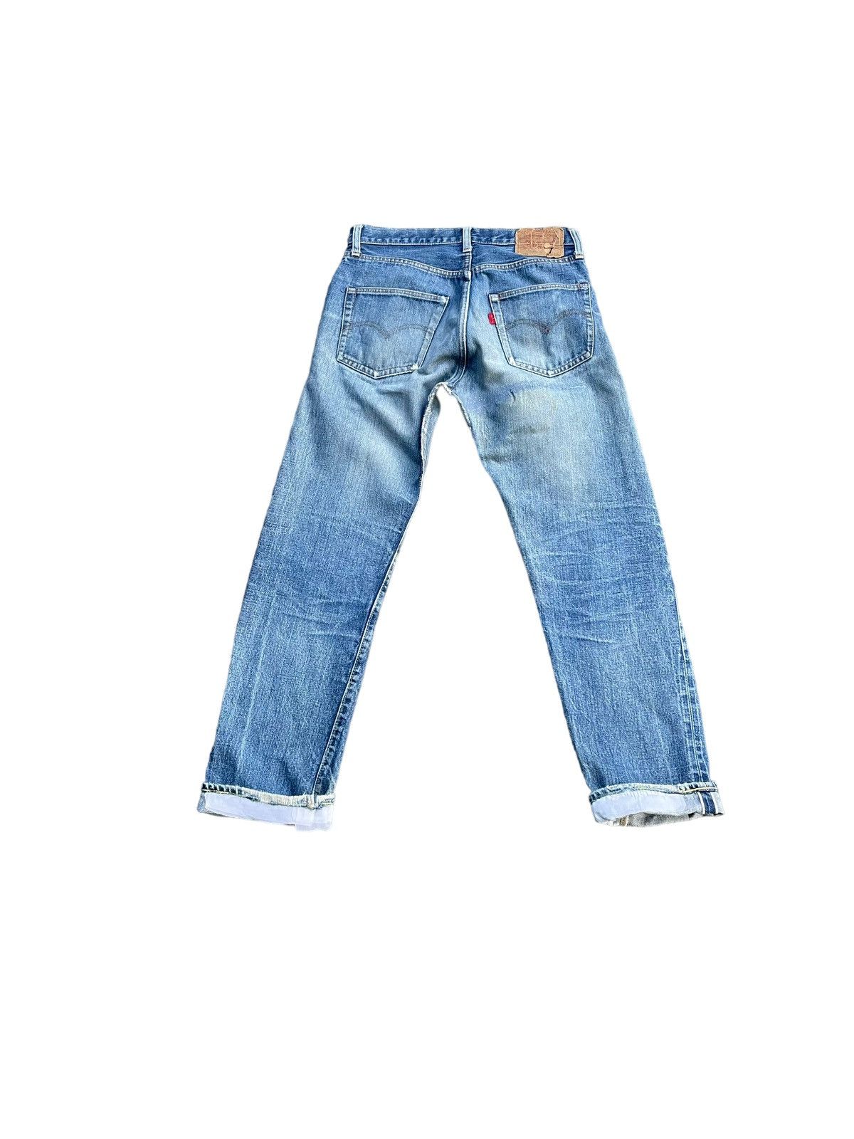 Levi's Vintage 1975 501 e Selvedge Distresed Denim Size US 29 - 6 Thumbnail